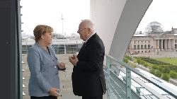 Präsident Rivlin trifft Merkel
