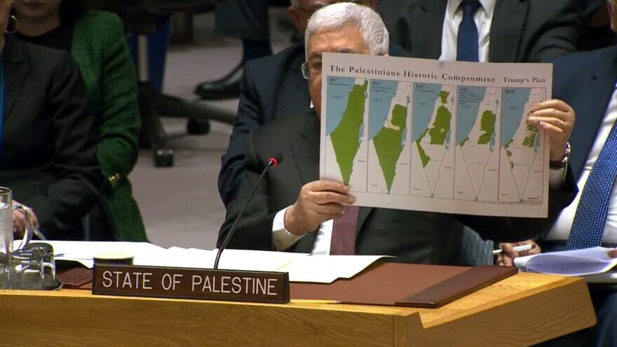 Die Lügen-Landkarten des Mahmud Abbas