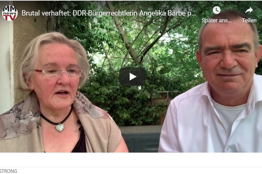 Brutal verhaftet: DDR-Bürgerrechtlerin Angelika Barbe packt aus [Video]