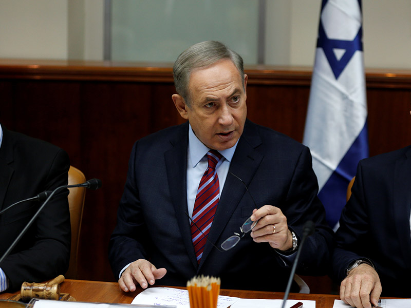 Premier Netanyahu bei der Kabinettssitzung am 7.6. 
