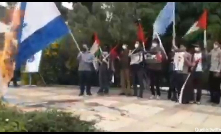 Iraner versuchen, die Flagge Israels zu verbrennen [Video]