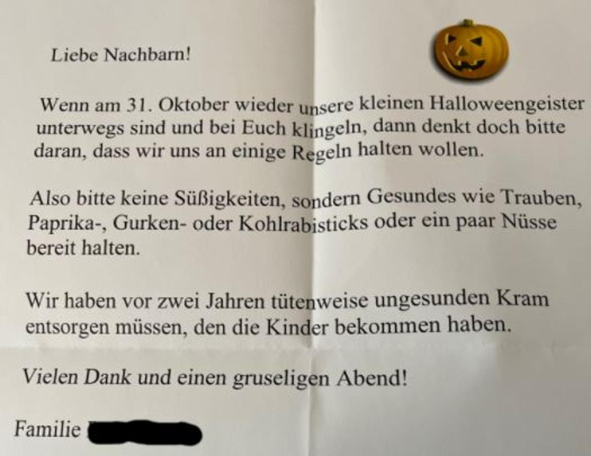 Öko-Eltern vermiesen Kindern Halloween: Familie fordert Kohlrabi-Sticks statt Süßigkeiten