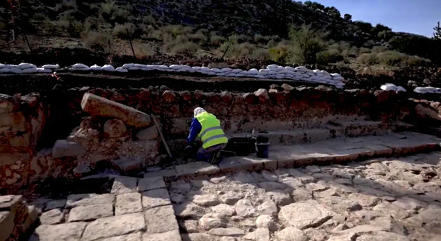 Israel: Alte Synagoge in der Stadt von Maria Magdalena ausgegraben