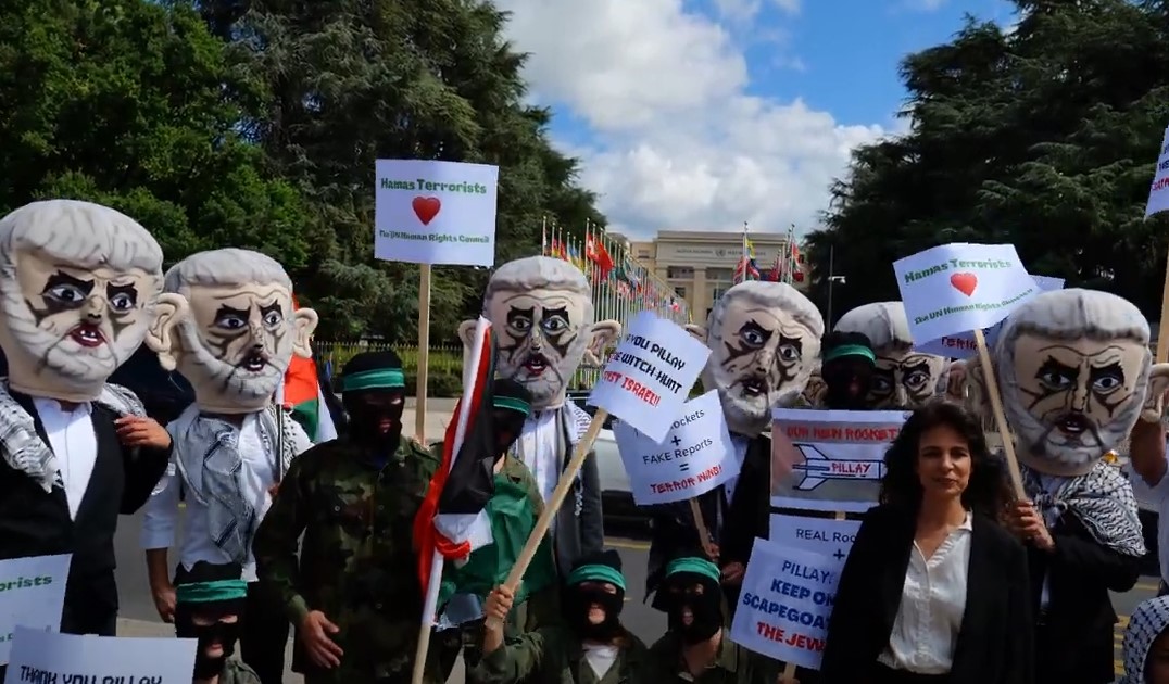 IDF-Soldaten verkleiden sich vor der UNO als Hamas-Führer Yahya Sinwar