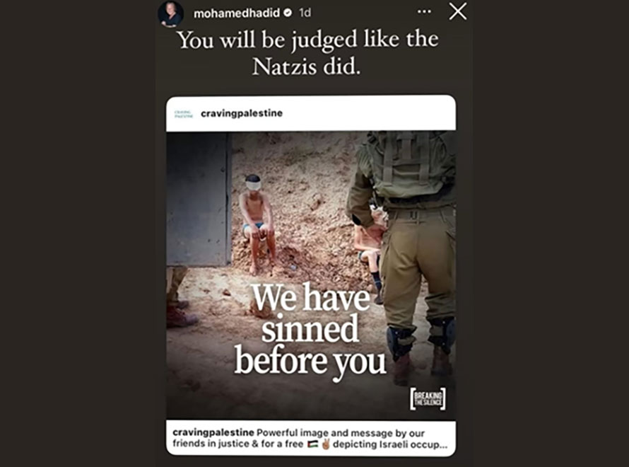Muhammad Hadid greift IDF-Soldaten an: „Ihr werdet verurteilt wie die Nazis“