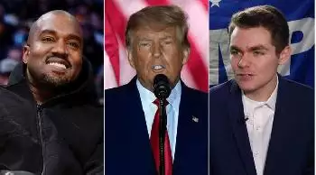 Donald Trump speiste mit dem weißen Nationalisten, Holocaustleugner Nick Fuentes und Kanye West in Mar-a-Lago