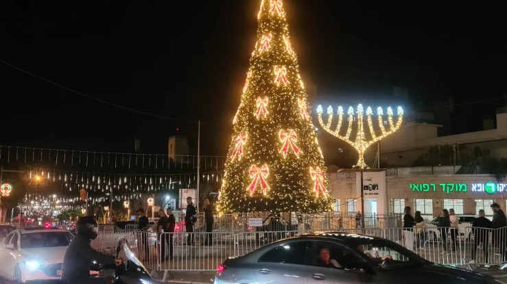 In der israelischen Stadt Haifa feiern Juden und christliche Araber gemeinsam die Feiertage