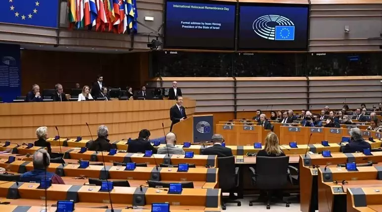 Präsident Herzog vor dem EU-Parlament: 