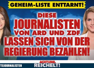 „Achtung, Reichelt!“: Regierung bezahlte 116 ARD & ZDF-Journalisten [Video]