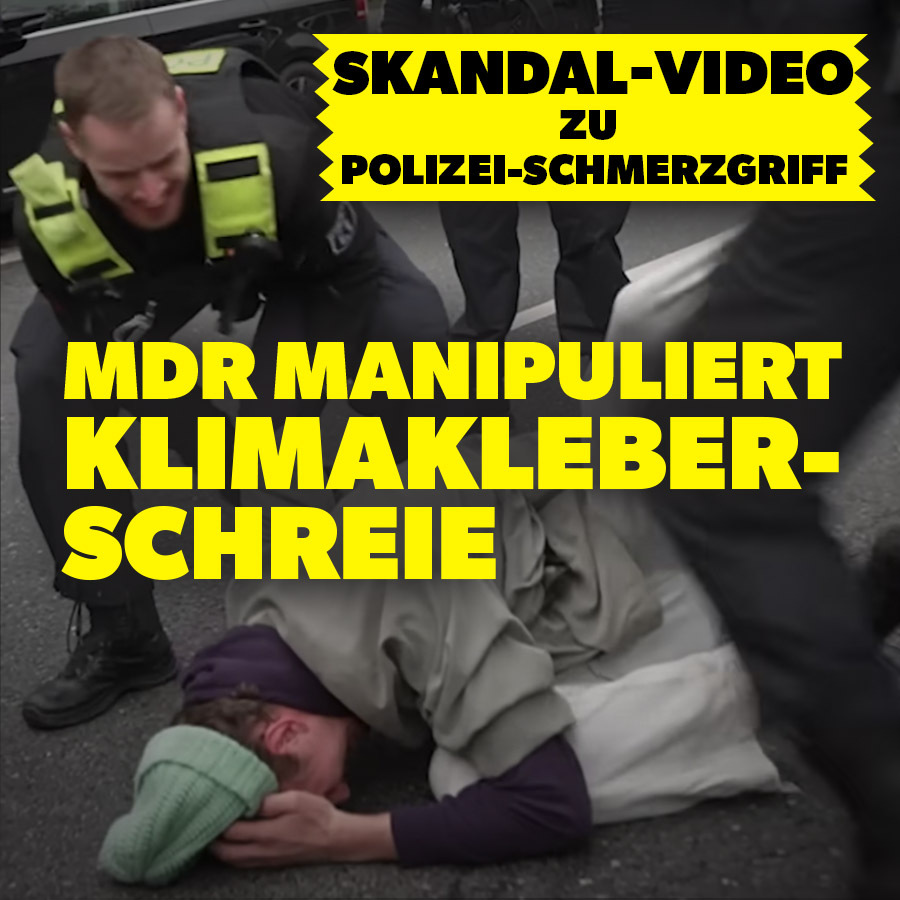 Manipuliertes skandal-Video zu Polizeigewalt: MDR gesteht „bedauerliches Missgeschick“ [Lesetipp}