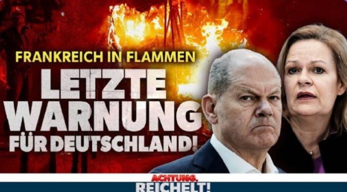 „Achtung, Reichelt!“: Frankreich in Flammen: Letzte Warnung für Deutschland! [Video]