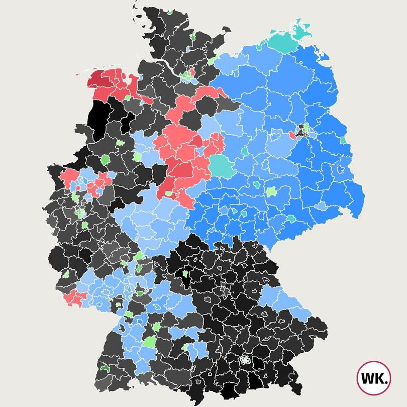 Wahlkreisprognose: Blaue Welle schwappt auch in den Westen