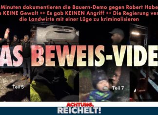„Achtung, Reichelt!“: Video-Beweis! Regierung lügt – keine Gewalt gegen Habeck! [Video]