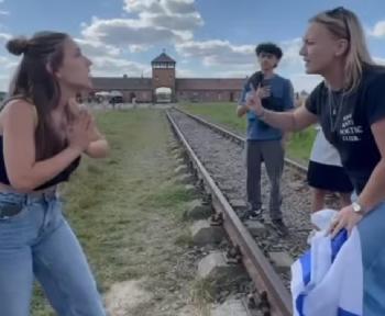 Schande-Nein--Stolz-Jdische-Jugendleiterin-trotzt-antisemitischem-Angriff-in-Auschwitz