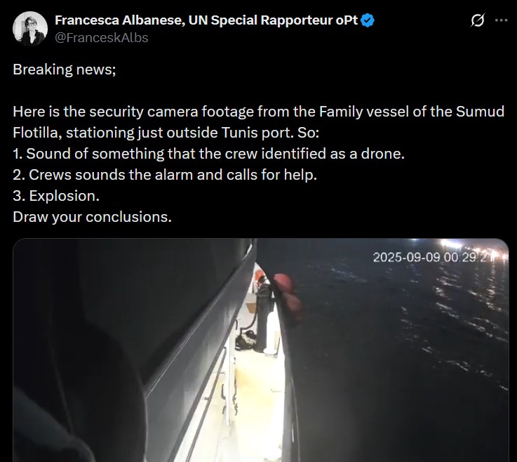 Flotilla in Flammen – Albanese spinnt den nächsten Angriff auf Israel