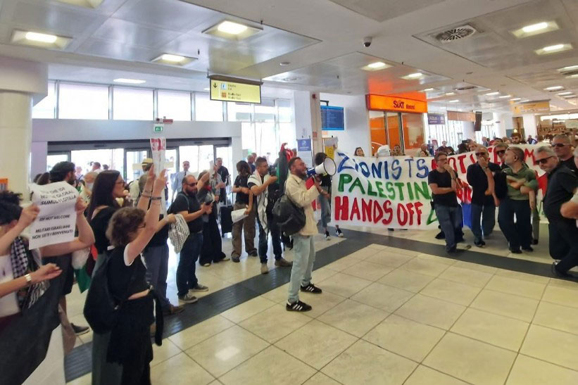 Antisemitische Proteste in Neapel: Israelis am Flughafen mit Hassparolen empfangen