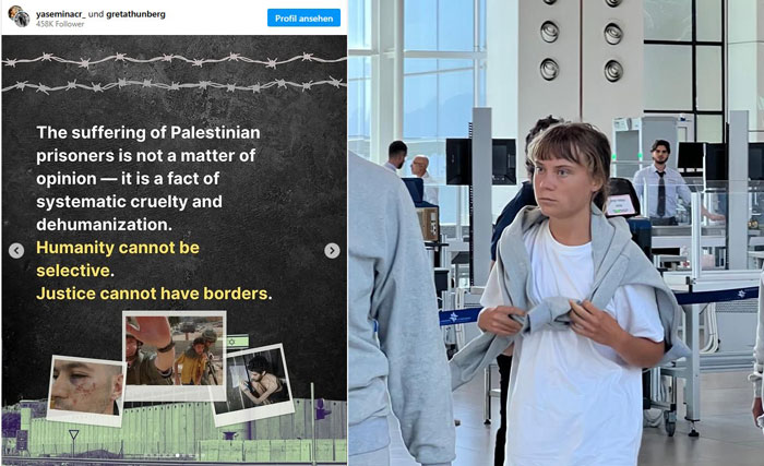 Greta-Thunberg-Aktivistin blamiert sich mit Hamas-Geisel-Foto – israelisches Opfer als „palästinensischer Gefangener“ missbraucht