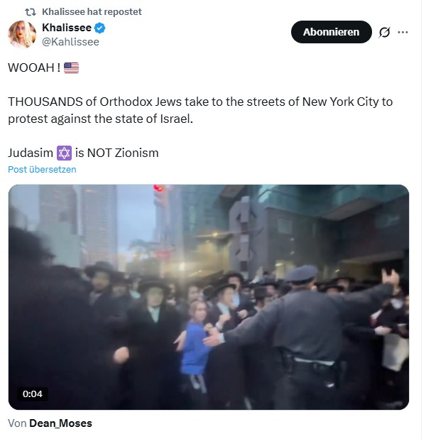 Tausende orthodoxe Juden demonstrierten in New York gegen die Wehrpflicht – doch im Internet wurde daraus angeblich ein Aufstand gegen Israel