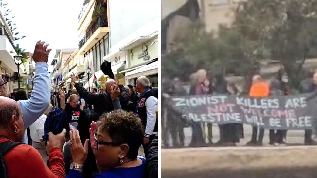 „Raus mit den Zionisten!“ – Israelis auf Kreuzfahrt in Griechenland von pro-palästinensischen Demonstranten empfangen