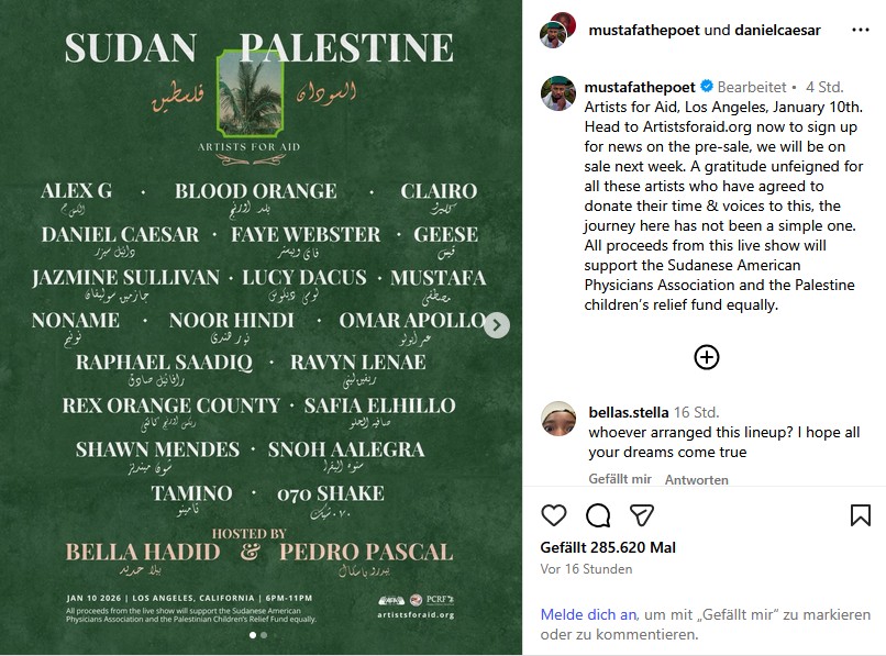 Wenn popkulturelle Moral zur Waffe wird: Das Benefizspektakel von Los Angeles und die neue Kulturfront gegen Israel