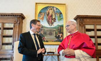 Herzog und Papst Leo warnen vor wachsendem Antisemitismus weltweit