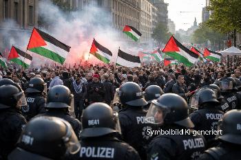 Israel-feindliche Parolen und Gewalt gegen Journalisten bei Demonstrationen in Leipzig