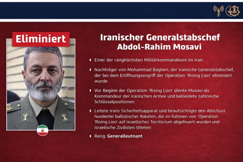 Israel eliminiert 40 iranische Kommandeure zu Beginn der Operation