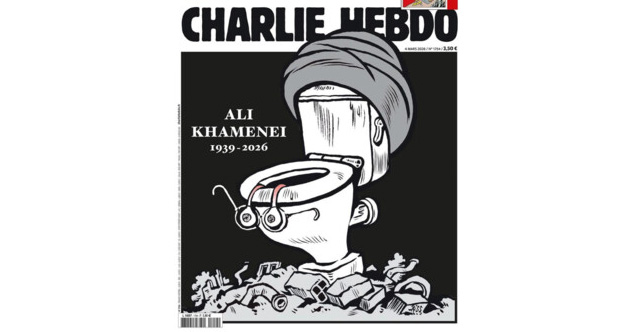 „Charlie Hebdo“ verspottet Khamenei auf Titelseite Satiremagazin veröffentlicht provokante Karikatur