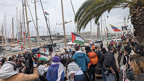 Neue Gaza-Flottille aus Barcelona gestartet mit Unterstützung von Greenpeace und scharfen Vorwürfen gegen Israel
