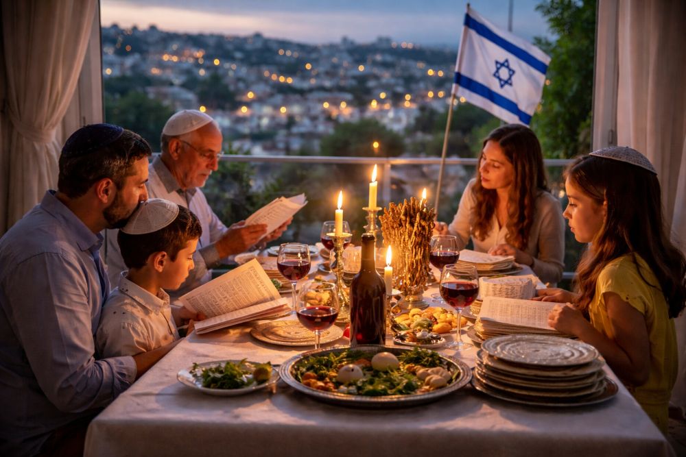 Pessach beginnt heute Abend Israel feiert unter Sicherheitsvorgaben zwischen Alltag und Dauerbedrohung