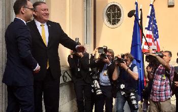 Gemeinsame Pressekonferenz von US-Außenminister Michael R. Pompeo und Außenminister Heiko Maas