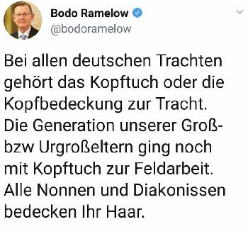 Herr Ramelow, runter damit, heute tue ich, was ich will!